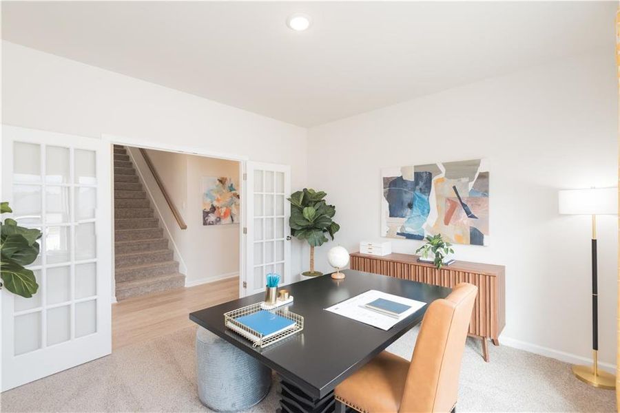 Furnished interior view inside a new home in Martin Springs - Estate Series, Lawrenceville (Image 4).
