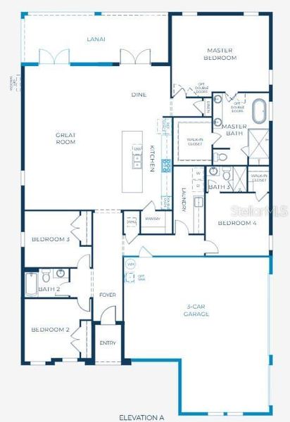 2D floor plan layout of this home in Pine Ridge, Beverly Hills, FL (Image 4). 2D floor plan layout of this home in Pine Ridge, Beverly Hills, FL (Image 4).