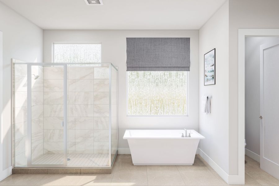 Furnished interior view inside a new home in Woodson’s Reserve, Spring (Image 24).