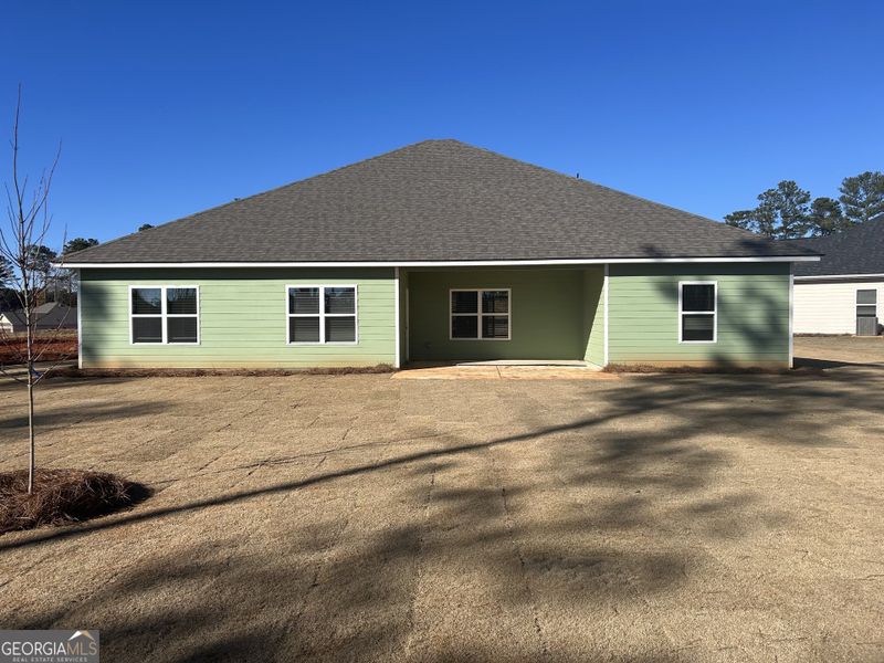 Exterior details and patio area of a home in Barrington Place, Macon (Image 2). Exterior details and patio area of a home in Barrington Place, Macon (Image 2).