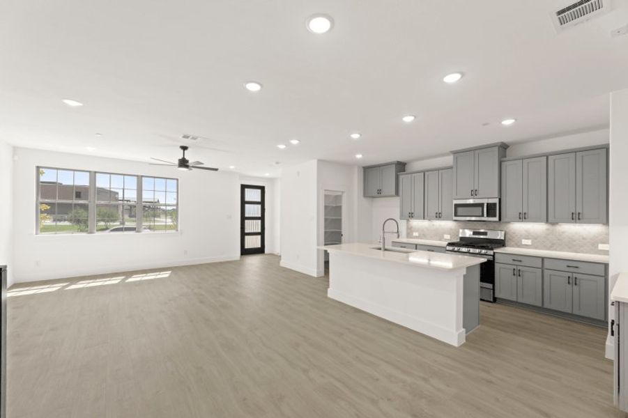 Furnished interior view inside a new home in Mosaic, Prosper (Image 6). Furnished interior view inside a new home in Mosaic, Prosper (Image 6).