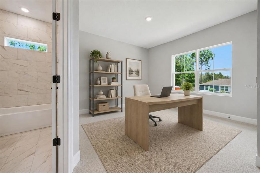 Furnished interior view inside a new home in , Ocala (Image 11).