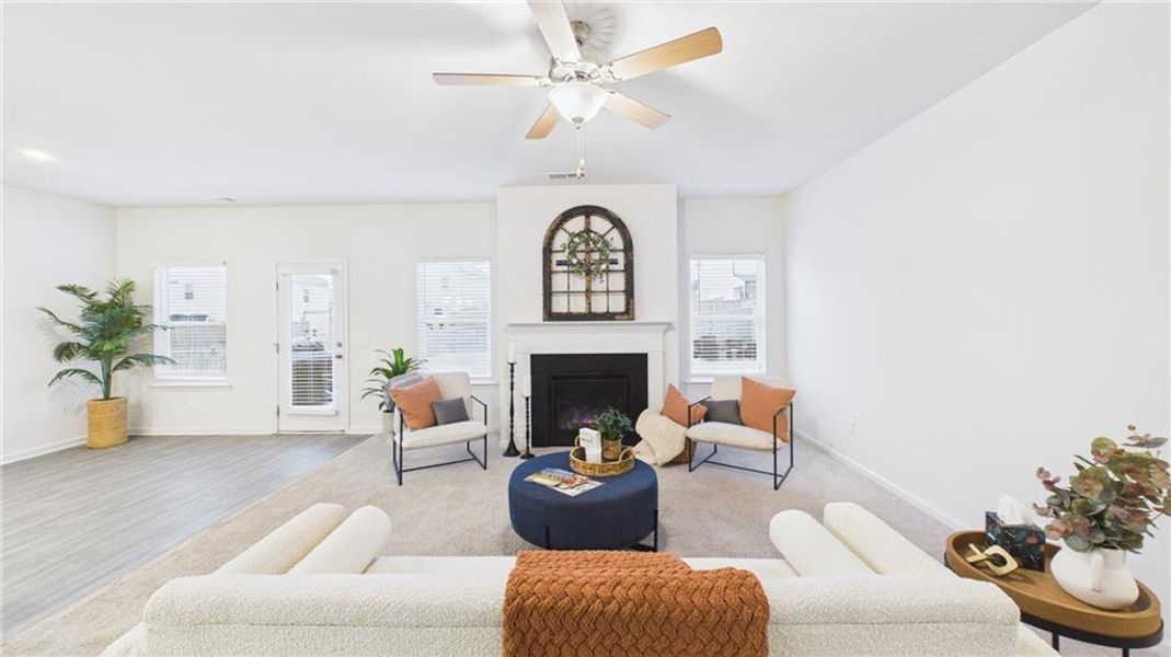 Furnished interior view inside a new home in , Cartersville (Image 13).