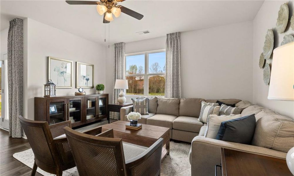 Furnished interior view inside a new home in Twin Lakes, Hoschton (Image 22).