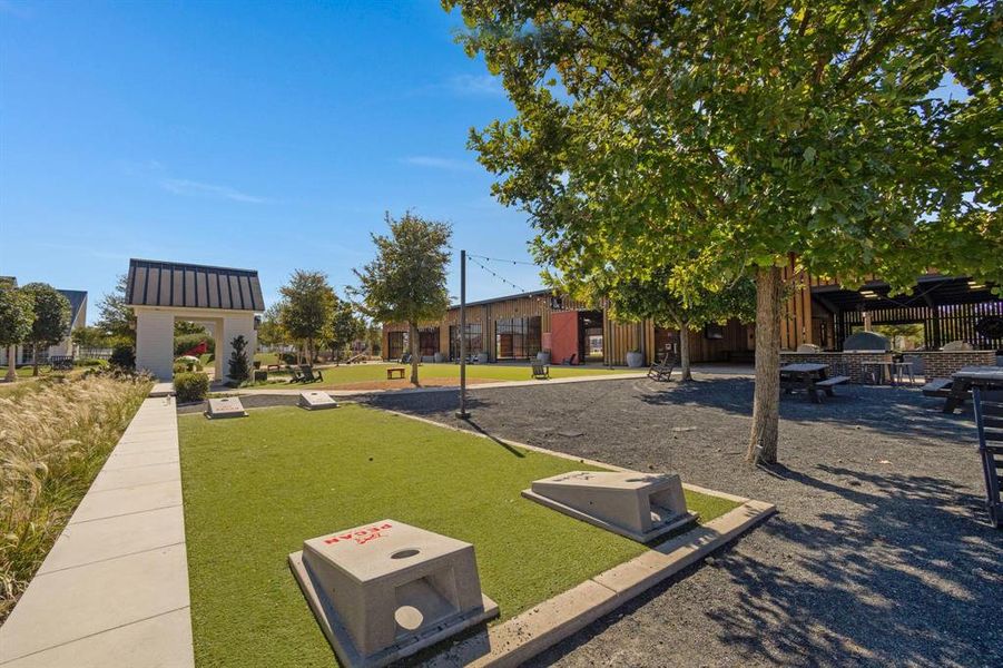 Cornhole Area near The Arena