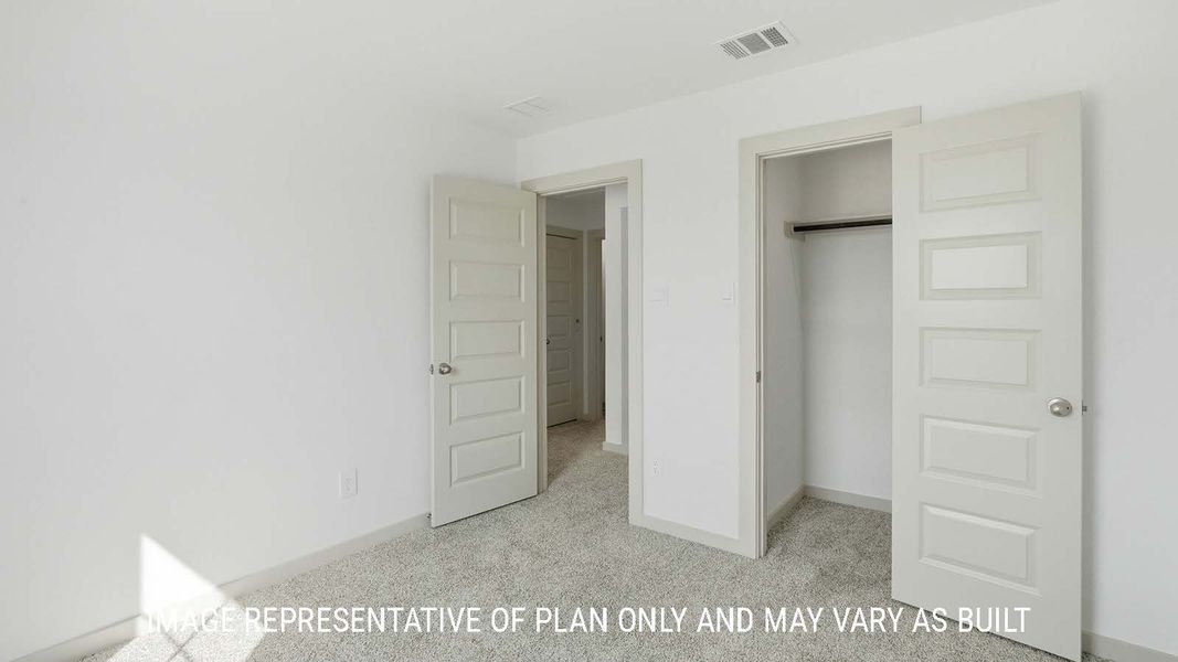 Representative unfurnished interior of a home built from the Mitchell by D.R. Horton in China Grove, China (Image 30).