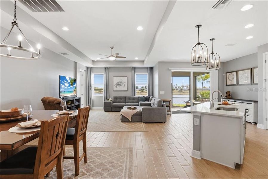 Furnished interior view inside a new home in Cypress Glen at River Wilderness, Parrish (Image 9).