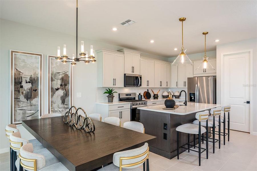 Furnished interior view inside a new home in Pasadena Ridge Master, Dade City (Image 12).