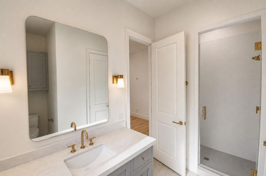Furnished interior view inside a new home in , Houston (Image 16).