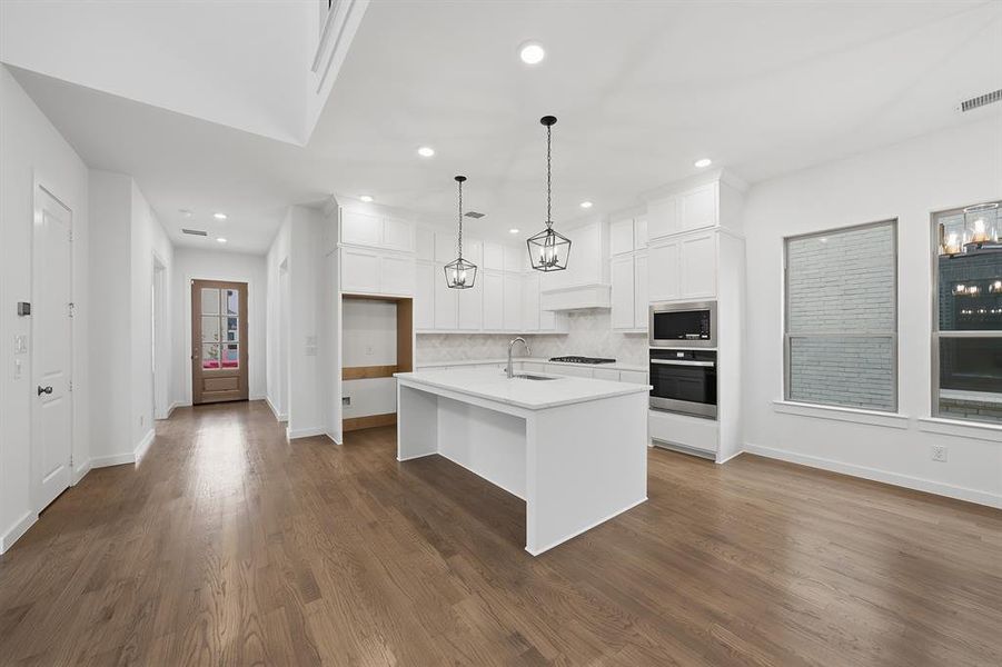 Furnished interior view inside a new home in Light Farms Brenham - 40' Lots, Celina (Image 9).