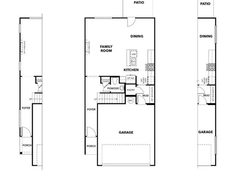 2D floor plan layout of this home in Hemingway, Cumming, GA (Image 3).