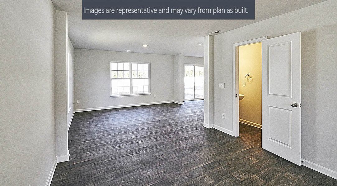 Representative unfurnished interior of a home built from the Shane by D.R. Horton in Fishel Village, Winston-Salem (Image 10). Representative unfurnished interior of a home built from the Shane by D.R. Horton in Fishel Village, Winston-Salem (Image 10).