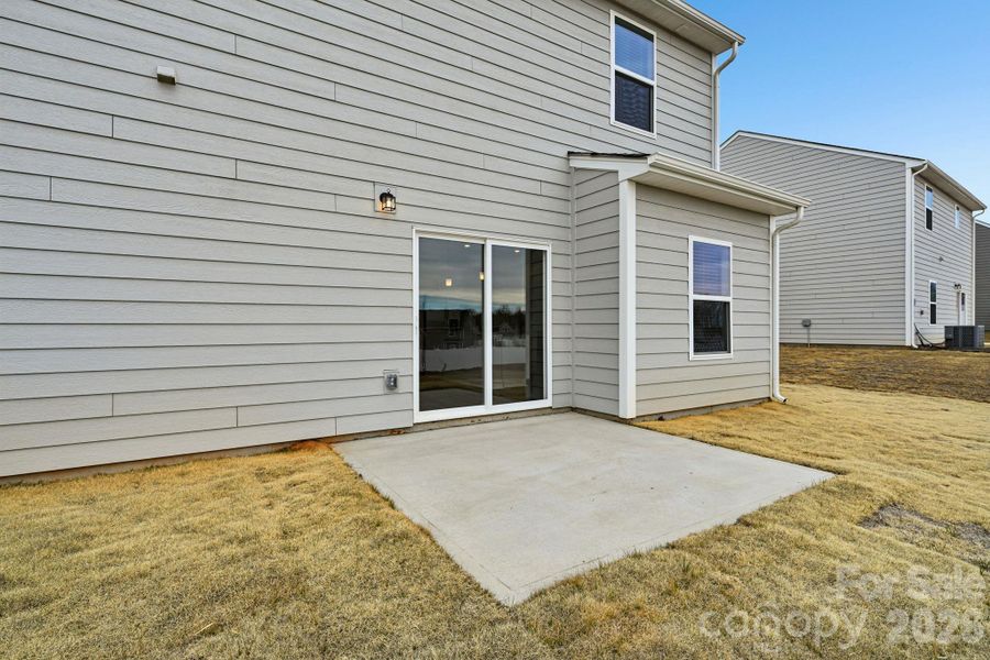 Exterior details and patio area of a home in Colonial Crossing, Troutman (Image 4). Exterior details and patio area of a home in Colonial Crossing, Troutman (Image 4).