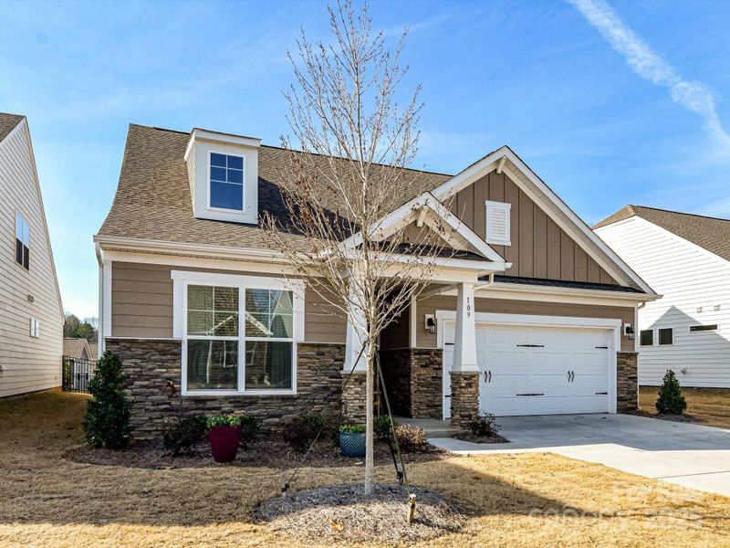 Front exterior of a new home in , Mooresville, NC, highlighting curb appeal (Image 23).