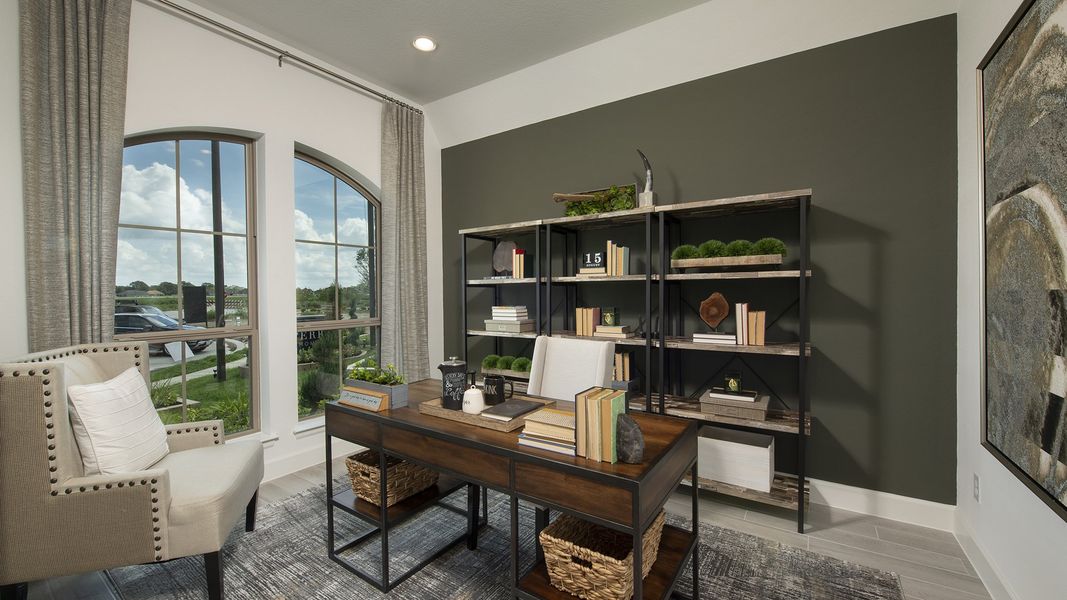 Furnished interior view inside a new home in Briggs Ranch, San Antonio (Image 19).