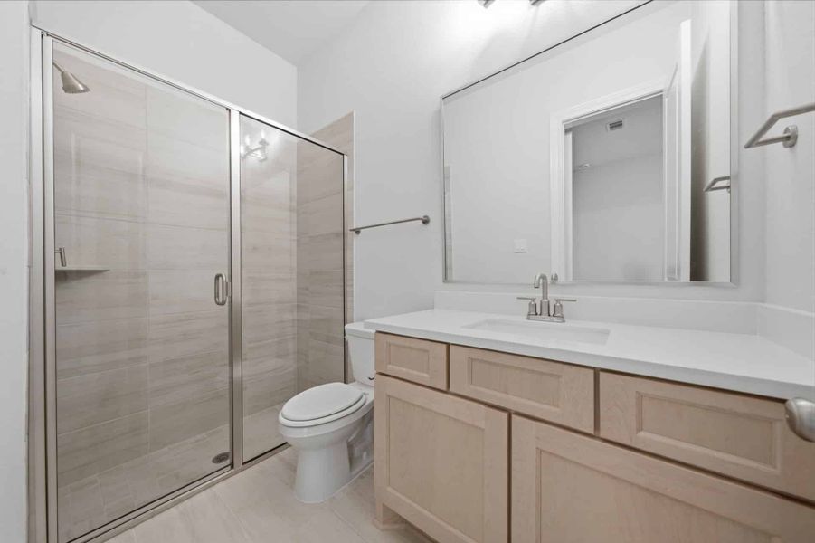Furnished interior view inside a new home in Bridgeland 50′, Cypress (Image 12).