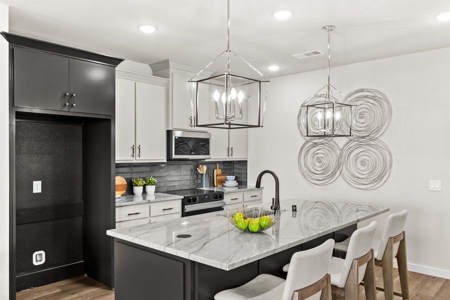 Furnished interior view inside a new home in Wildridge, Oak Point (Image 10).