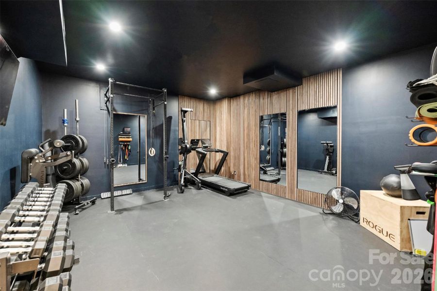Home Gym - Basement (heated and cooled)