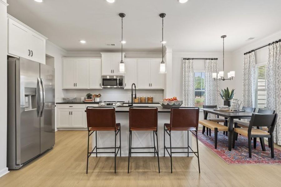 Furnished interior view inside a new home in Summit at Gateway, Jasper (Image 7). Furnished interior view inside a new home in Summit at Gateway, Jasper (Image 7).