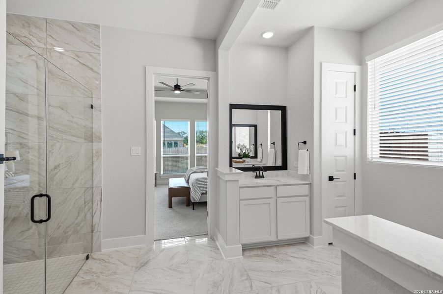 Furnished interior view inside a new home in Potranco Oaks 100's, Castroville (Image 30). Furnished interior view inside a new home in Potranco Oaks 100's, Castroville (Image 30).