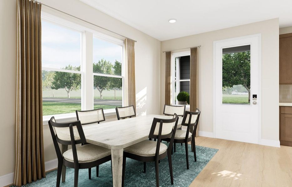 Furnished interior view inside a new home in Ellis Townes, Charlotte (Image 5).