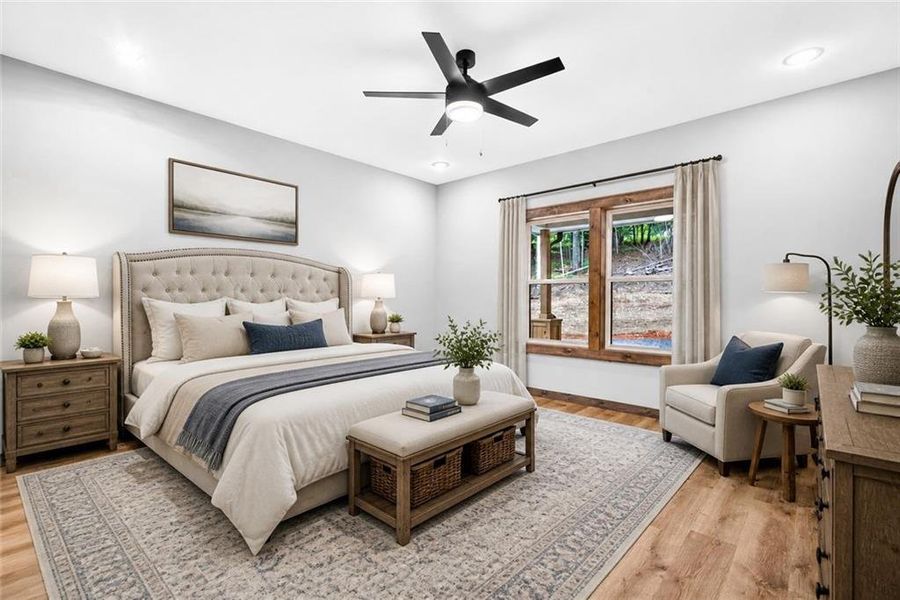 Furnished interior view inside a new home in , Ellijay (Image 38).