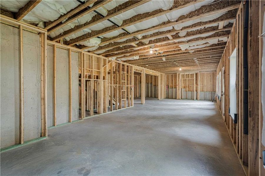 In-progress construction of a new home in Bellwyn, Johns Creek, GA (Image 61).