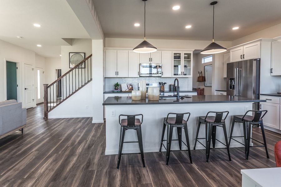 Representative furnished interior of a home built from the Twain by Hartford Homes in Trailside, Timnath (Image 48).