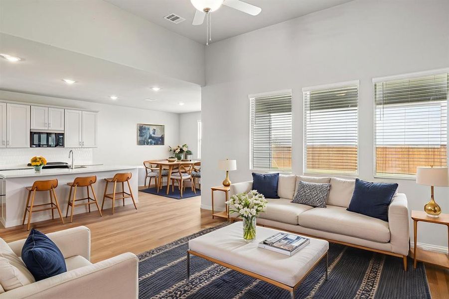 Furnished interior view inside a new home in Lakehaven - Premier Series, Farmersville (Image 8). Furnished interior view inside a new home in Lakehaven - Premier Series, Farmersville (Image 8).