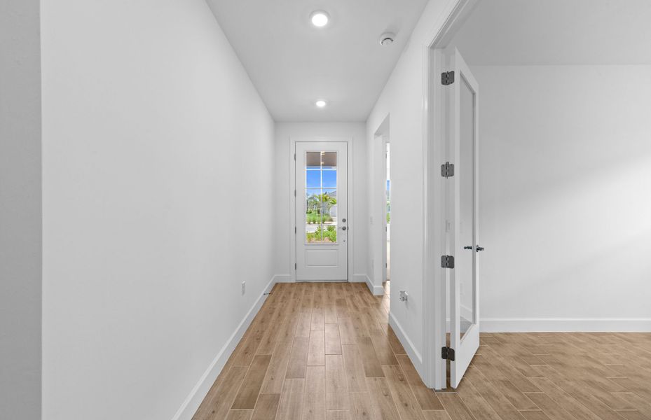 Welcoming and bright foyer