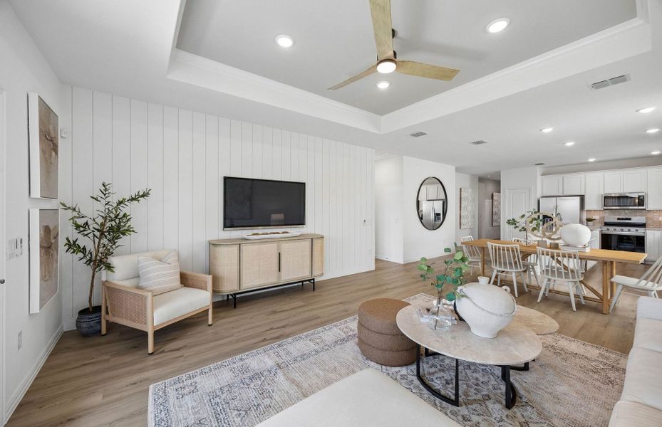 Representative furnished interior of a home built from the Emory by Pulte Homes in Wilson Creek Meadows, Celina (Image 9).