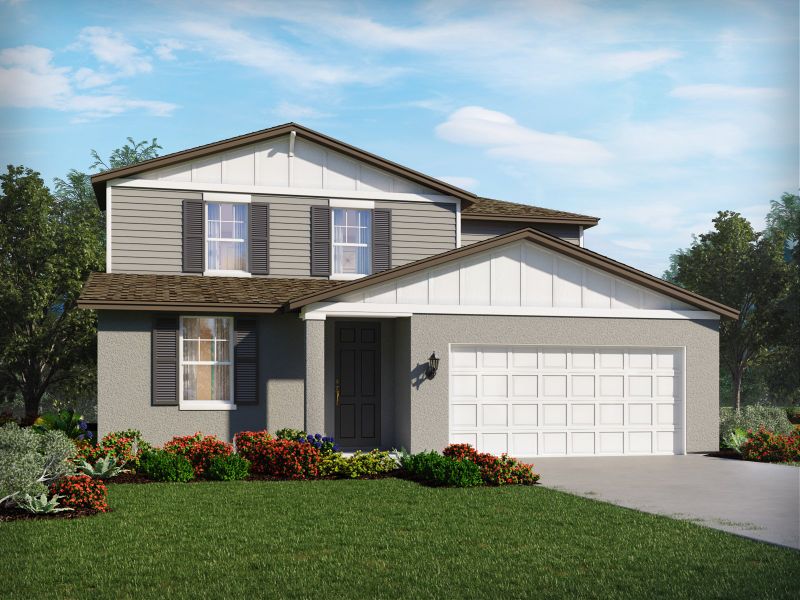 Front exterior of a home in the Leyland Preserve - Classic Series community, located in Brooksville, FL (Image 12).