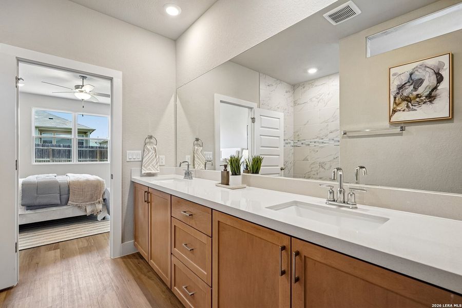 Furnished interior view inside a new home in Skybrooke, Live Oak (Image 37). Furnished interior view inside a new home in Skybrooke, Live Oak (Image 37).