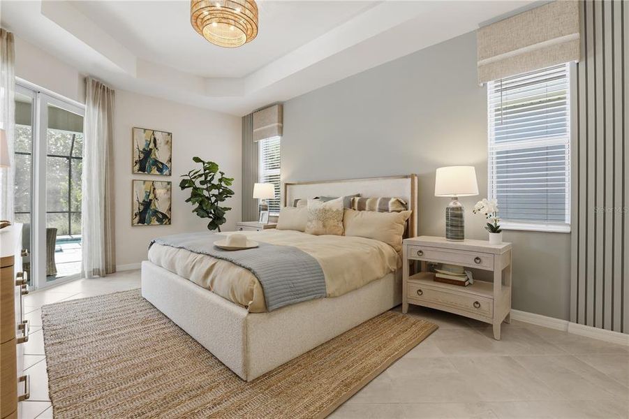 Furnished interior view inside a new home in Wellen Park Golf & Country Club, Venice (Image 2).