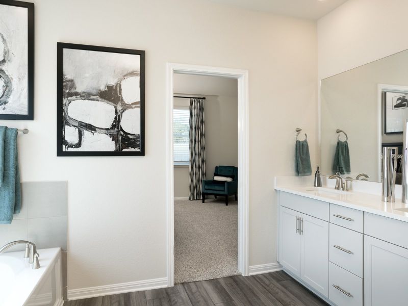 Furnished interior view inside a new home in Big Sky Ranch - Executive Collection, Dripping Springs (Image 7).