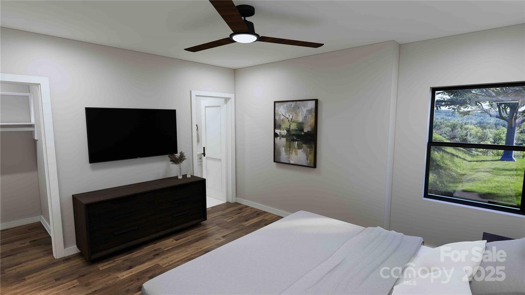 Lower bedroom 3 rendering Lower bedroom 3 rendering