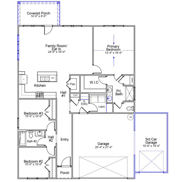 2D floor plan layout of this home in Allston Park, Calabash, NC (Image 2). 2D floor plan layout of this home in Allston Park, Calabash, NC (Image 2).