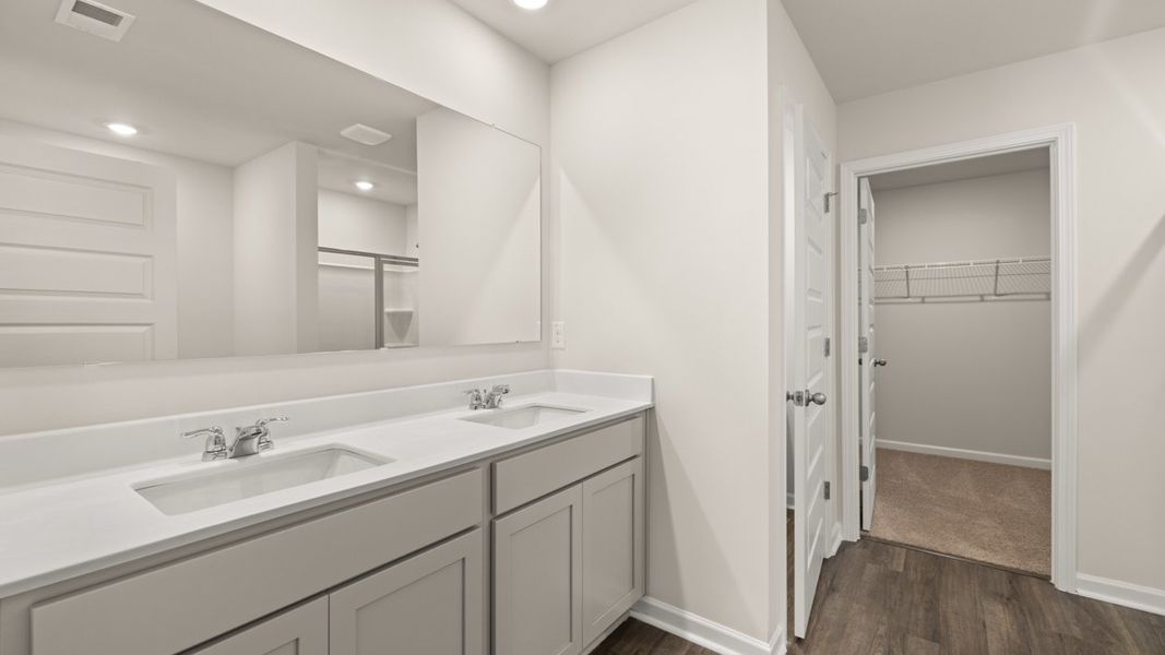 Representative furnished interior of a home built from the Penwell by D.R. Horton in Bridle Creek, Locust Grove (Image 6).