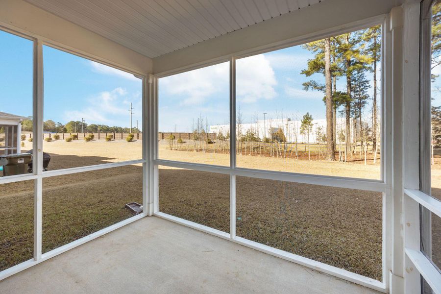 Exterior details and patio area of a home in The Groves of Berkeley, Moncks Corner (Image 3).