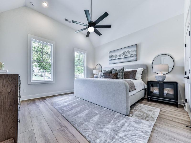 Furnished interior view inside a new home in , Holly Springs (Image 6). Furnished interior view inside a new home in , Holly Springs (Image 6).