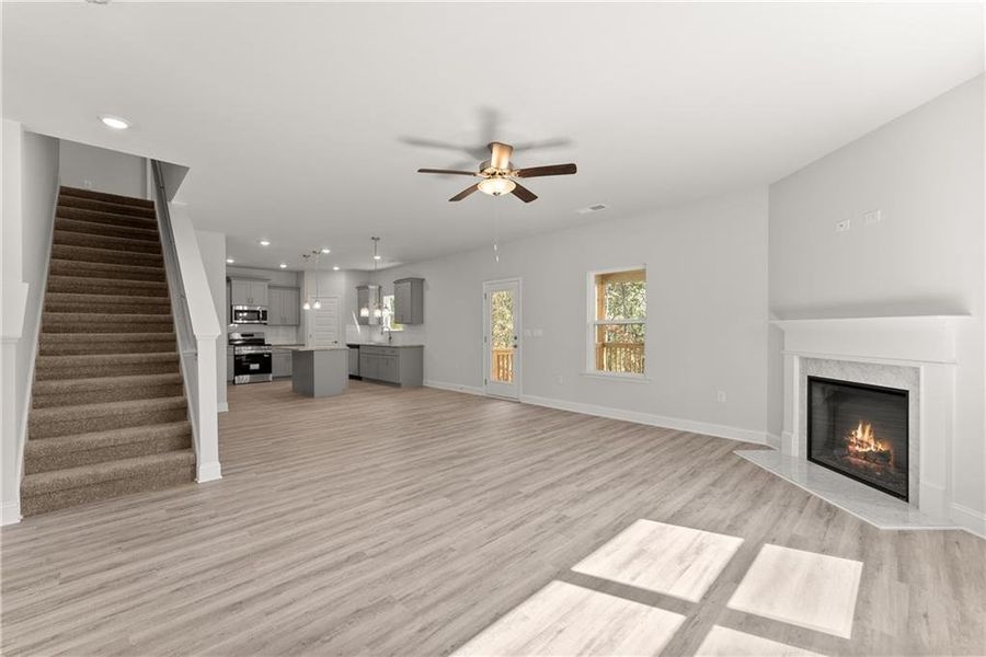 Spacious, unfurnished interior of a new home in The Fields of Walnut Creek, Pendergrass (Image 28).