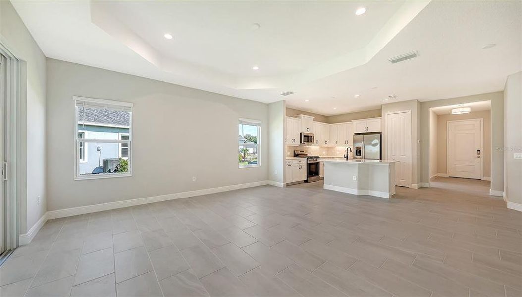Spacious, unfurnished interior of a new home in Wildleaf at North River Ranch, Parrish (Image 15). Spacious, unfurnished interior of a new home in Wildleaf at North River Ranch, Parrish (Image 15).