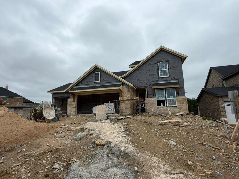 In-progress construction of a new home in Waterford Park, Weatherford, TX (Image 5).