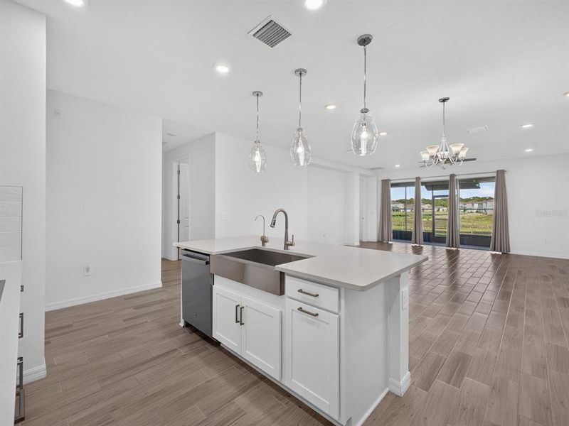 Furnished interior view inside a new home in Westview Community Group Page, Kissimmee (Image 8). Furnished interior view inside a new home in Westview Community Group Page, Kissimmee (Image 8).