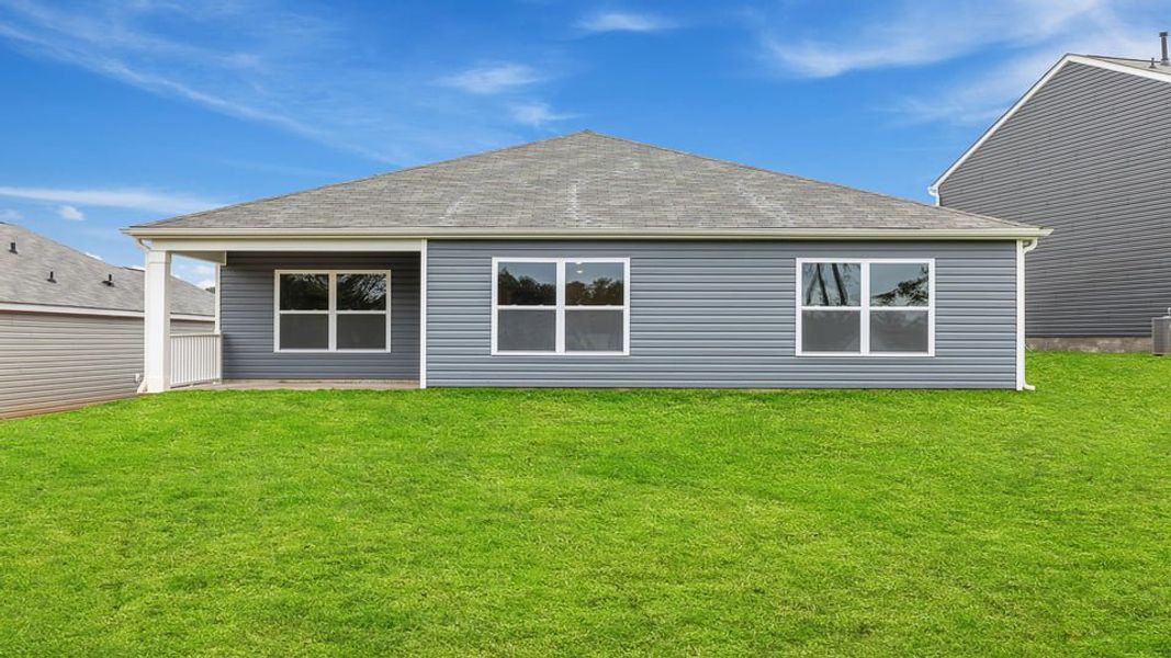 Exterior details and patio area of a home in Lakestone, Woodruff (Image 18).