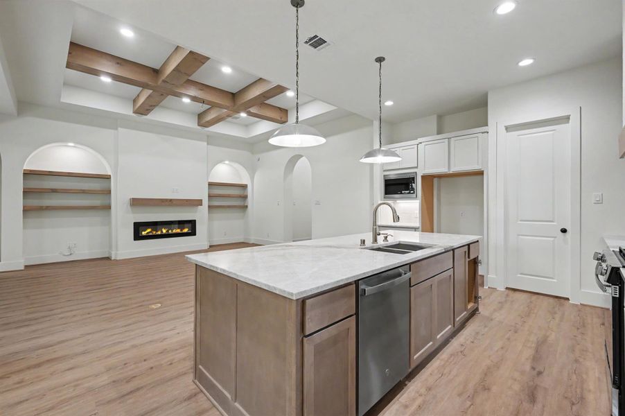 Furnished interior view inside a new home in , Willis (Image 17).