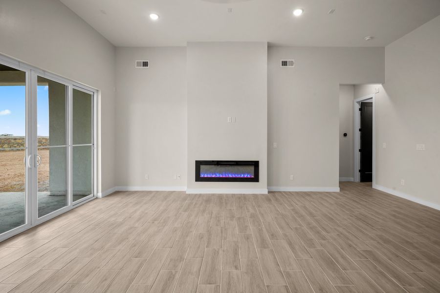 Representative unfurnished interior of a home built from the Pebble Beach- II by LEH. Homes in Verdancia, El Paso (Image 49).