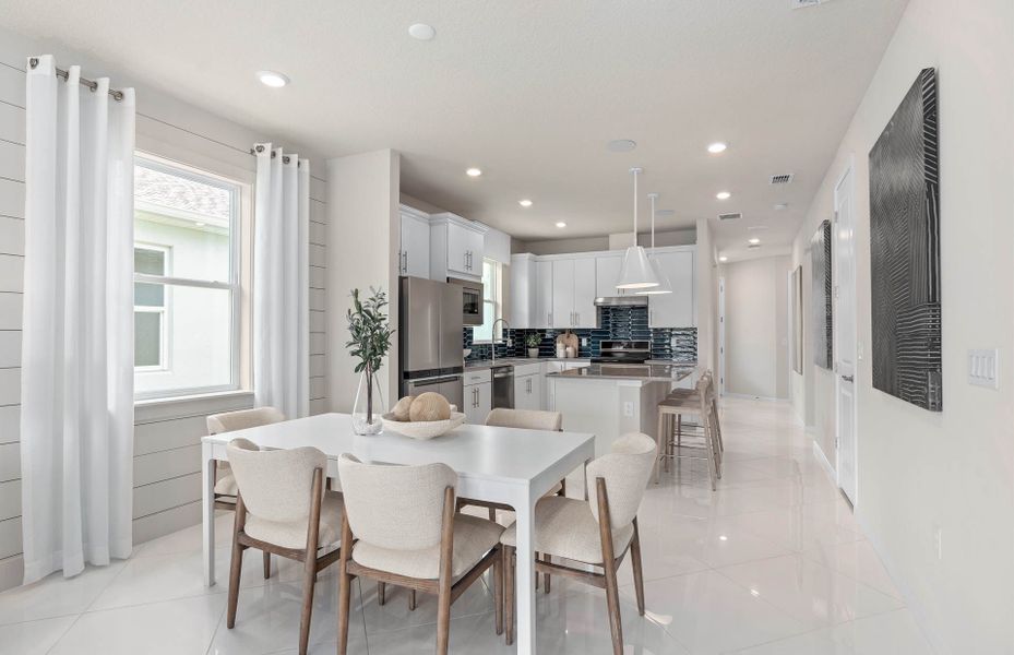 Furnished interior view inside a new home in Del Webb Sunbridge, St. Cloud (Image 47).