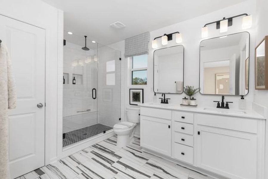 Representative furnished interior of a home built from the Alder by True Homes in Shay Crossing, Salisbury (Image 15).