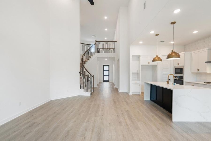 Furnished interior view inside a new home in Wolf Ranch, Georgetown (Image 6).